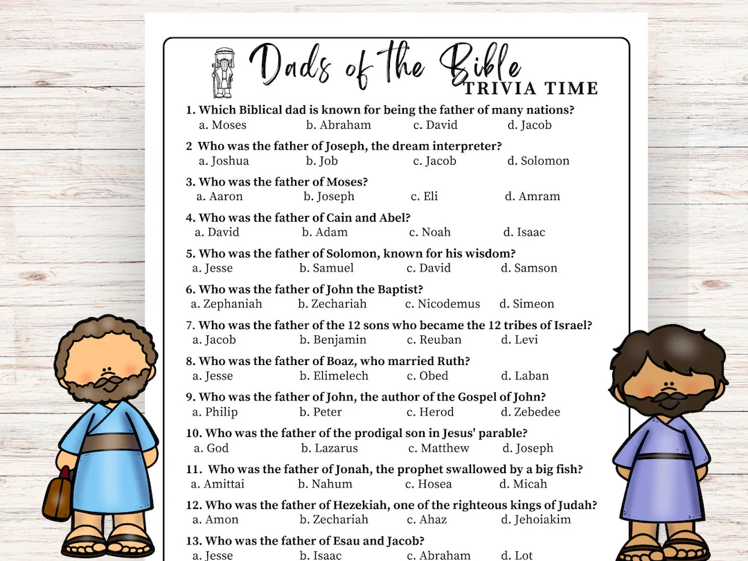 Youth Bible Trivia Questions Printable