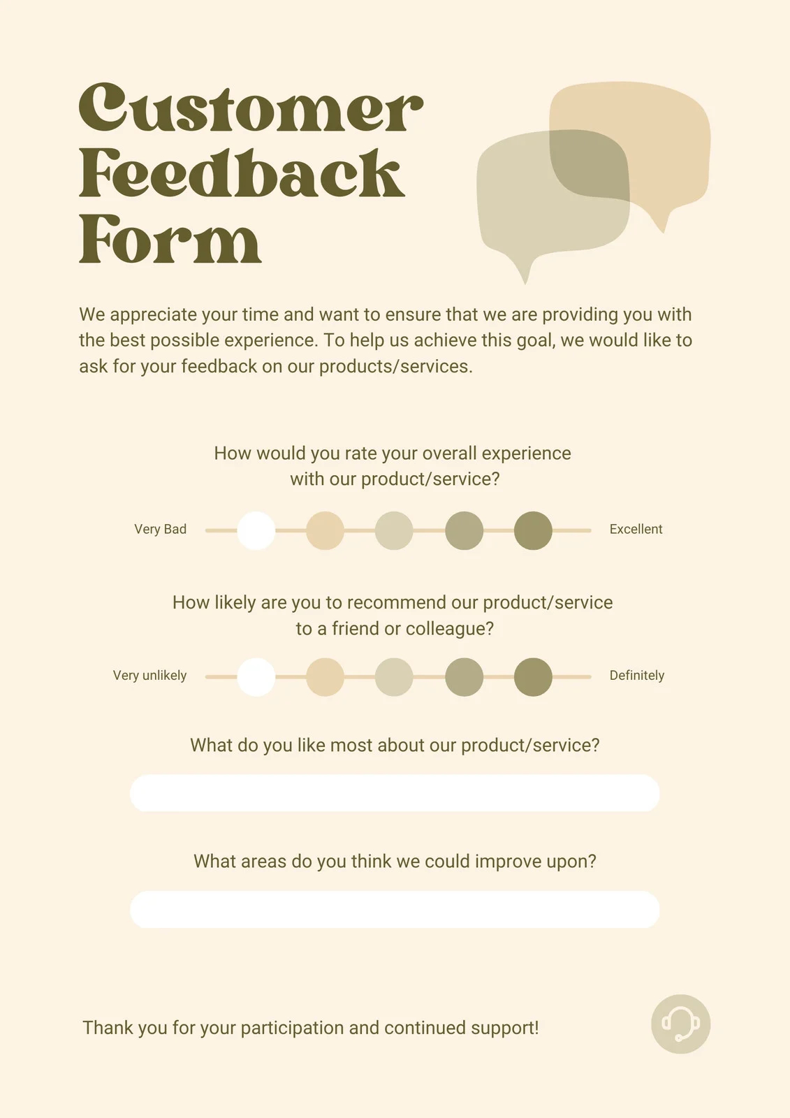 Free And Customizable Survey Templates