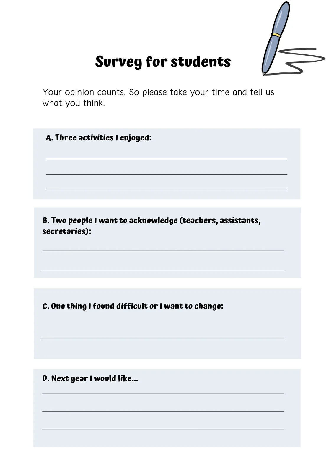 Free And Customizable Survey Templates