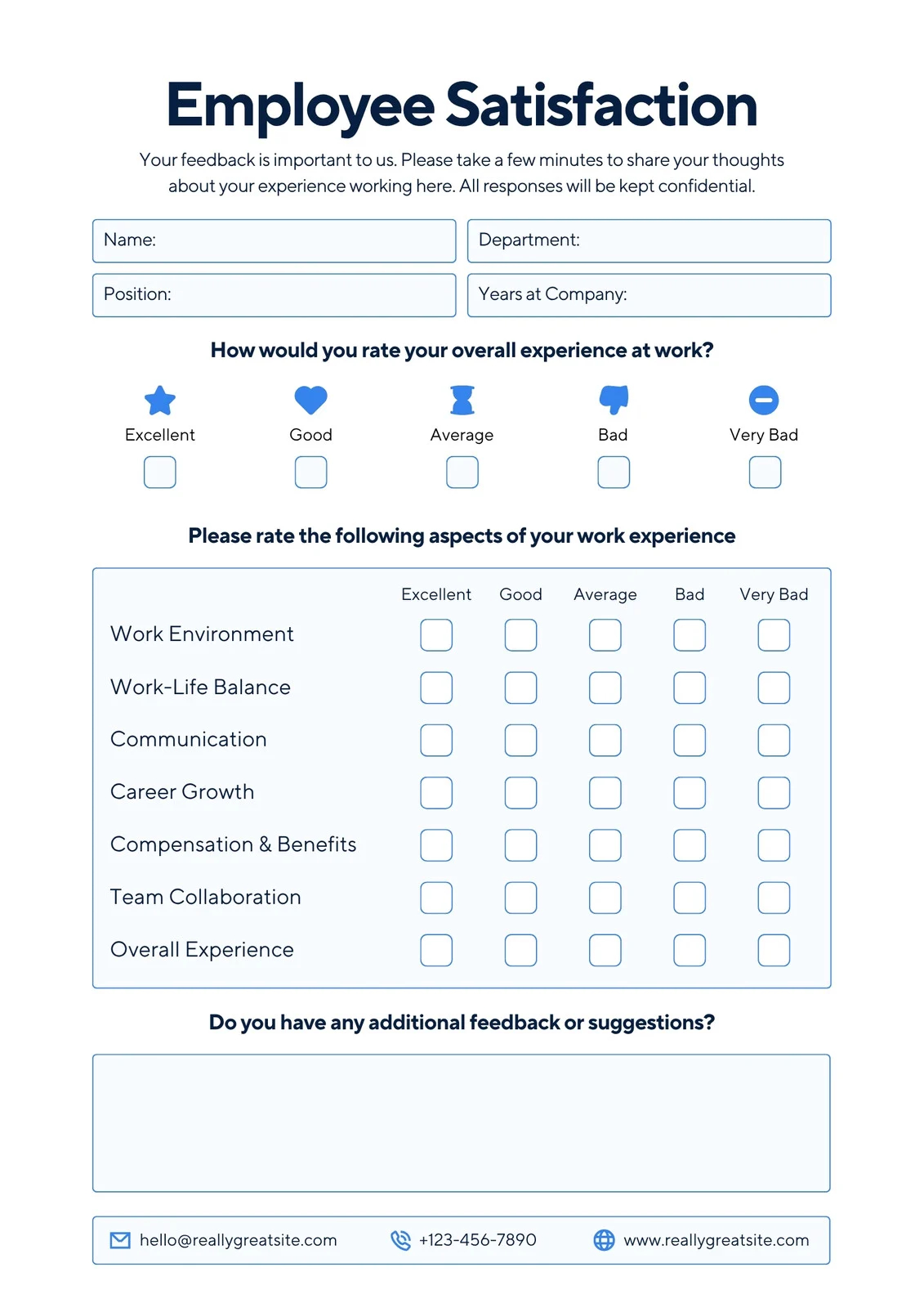 Free Printable Survey Maker
