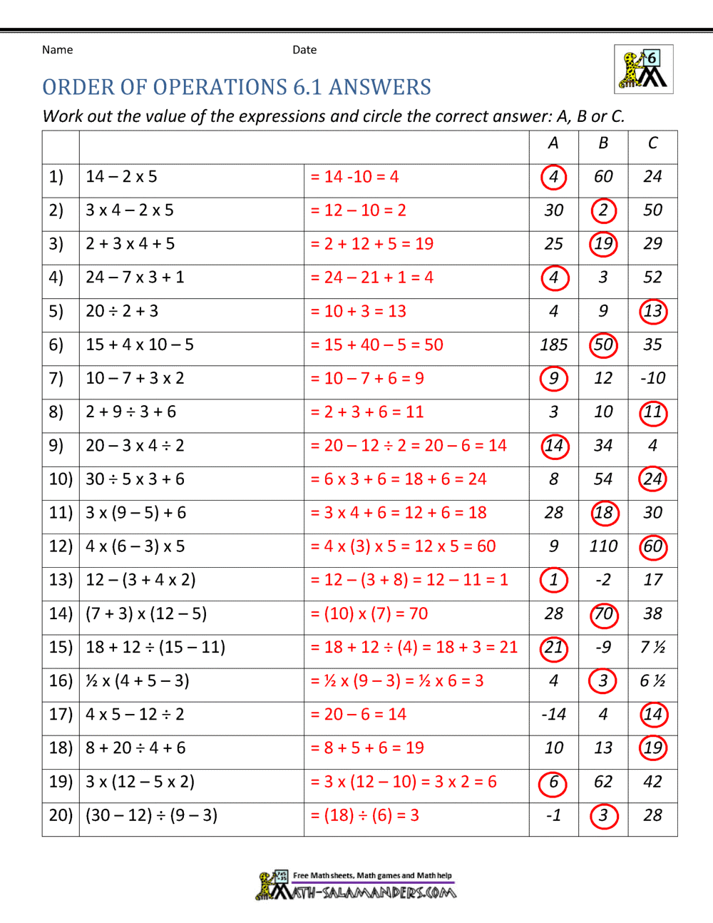 Free Answer Key For Math Worksheet Download Free Answer Key For Math Worksheet Png Images Free Worksheets On Clipart Library