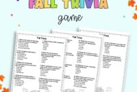 Free Autumn Trivia For Seniors Families Printable The Artisan Life