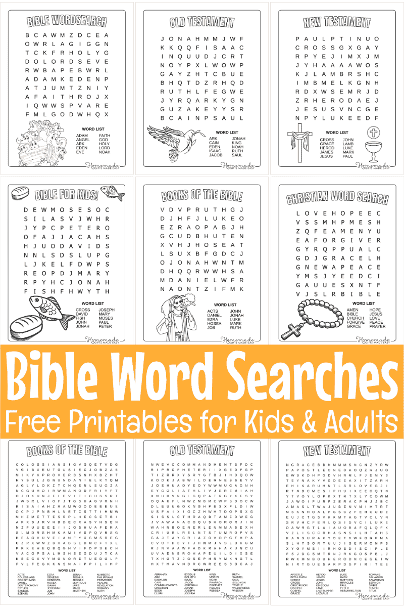 Free Printable Bible Games with Answers
