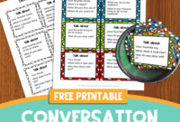 Free Conversation Cards To Help Kinders Practice Speaking And Listening Simply Kinder