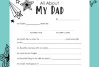 Free Father s Day Questionnaire Printable