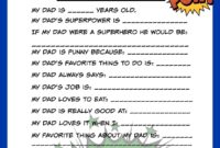 Free Fathers Day Printable Worksheets Library