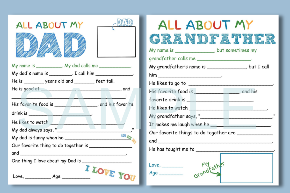 Free Gift For Dad All About Dad Father s Day Questions Your Modern Family