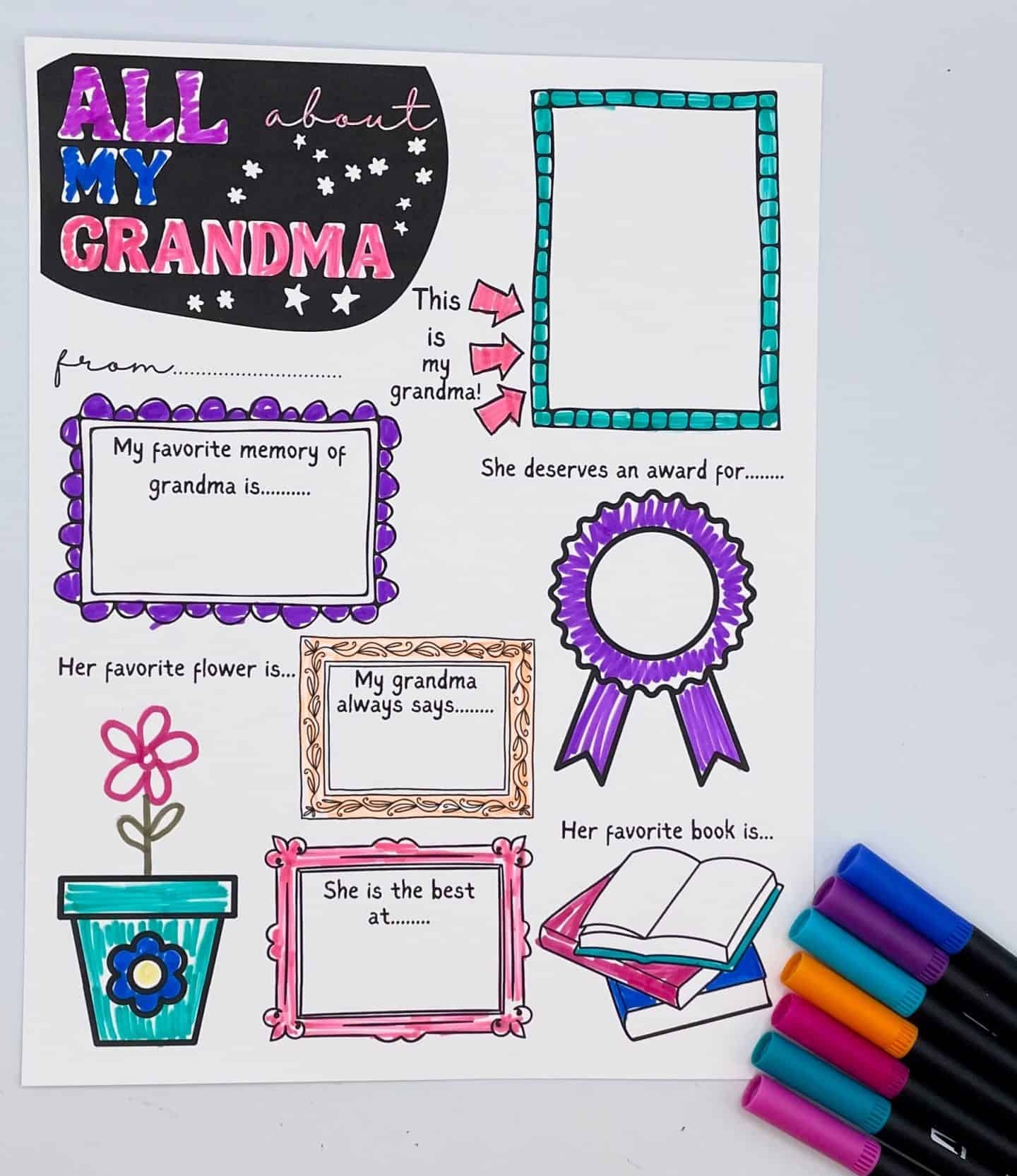 Free School Printables Grandparents Day Visitor Questions Chart