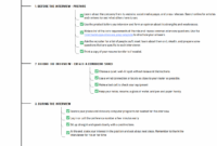 Free Interview Checklist Template Examples EdrawMind