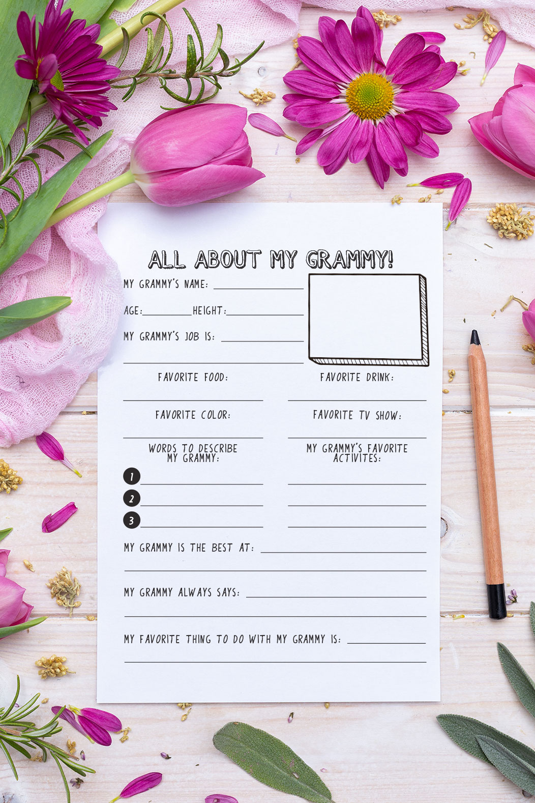 Free Mother s Day All About My Mom Or Grandma Printable