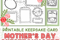 Free Mother s Day Questionnaire Card Printable