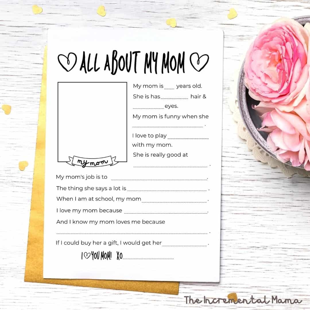 free mother s day questionnaire printable gift for mom