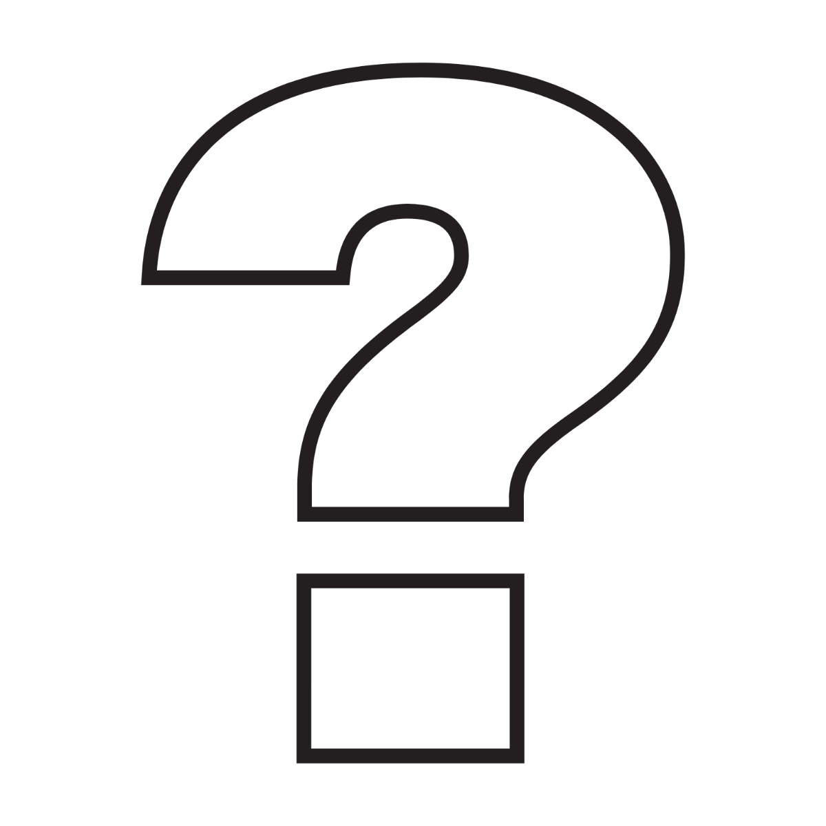 Free Outline Question Mark Clipart Template To Edit Online