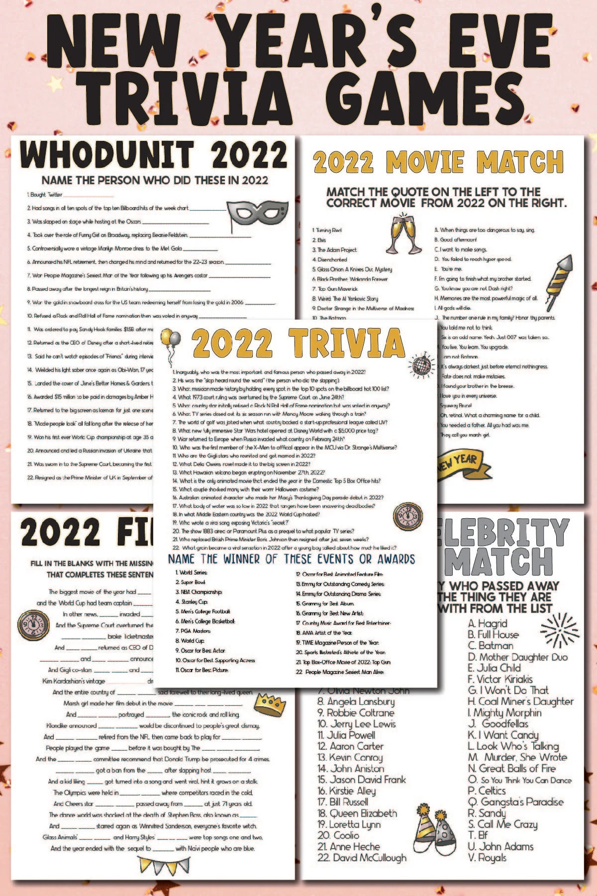 Free Printable 2024 New Year s Trivia Games Play Party Plan
