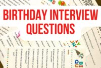 Free Printable Birthday Interview Questions For Kids and Adults Parties Made Personal