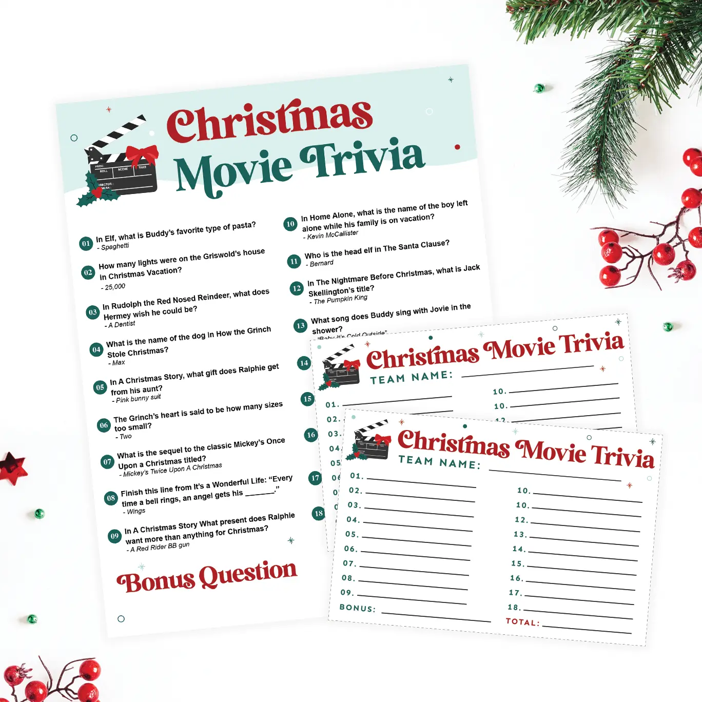 Free Printable Christmas Movie Trivia Questions And Answers Favorite Printables