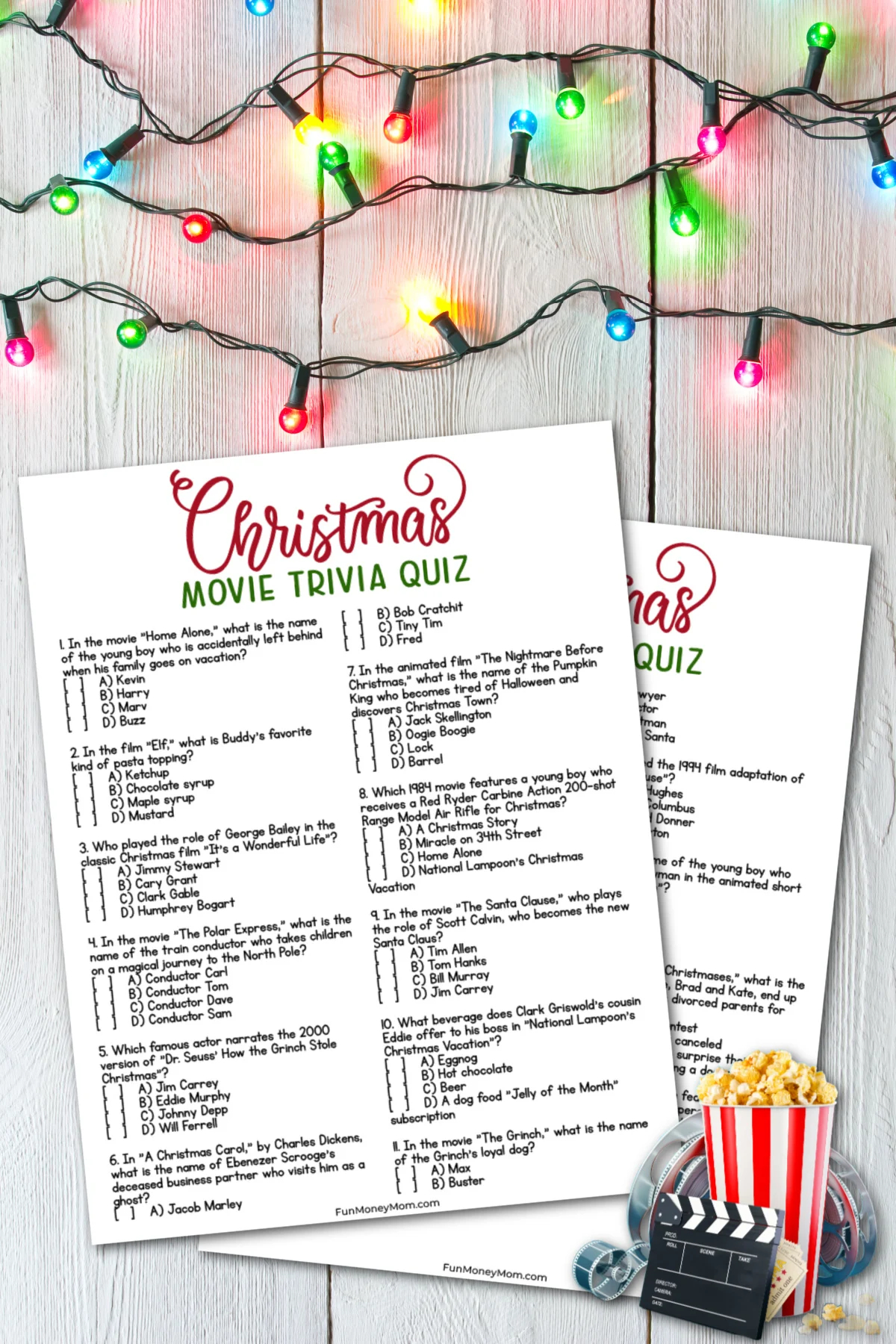 Free Printable Quiz and Answers