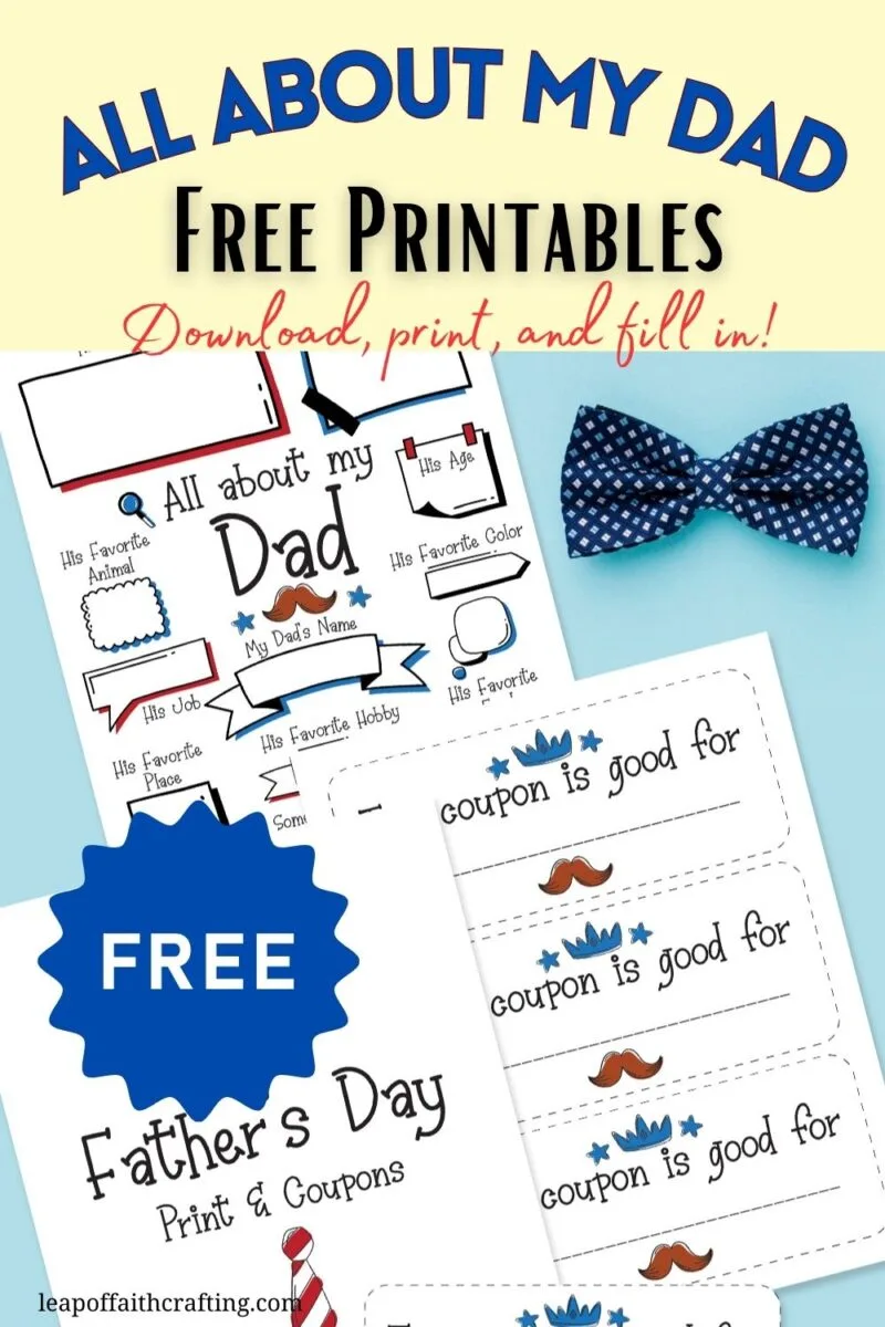 Father's Day Questionnaire Printable PDF