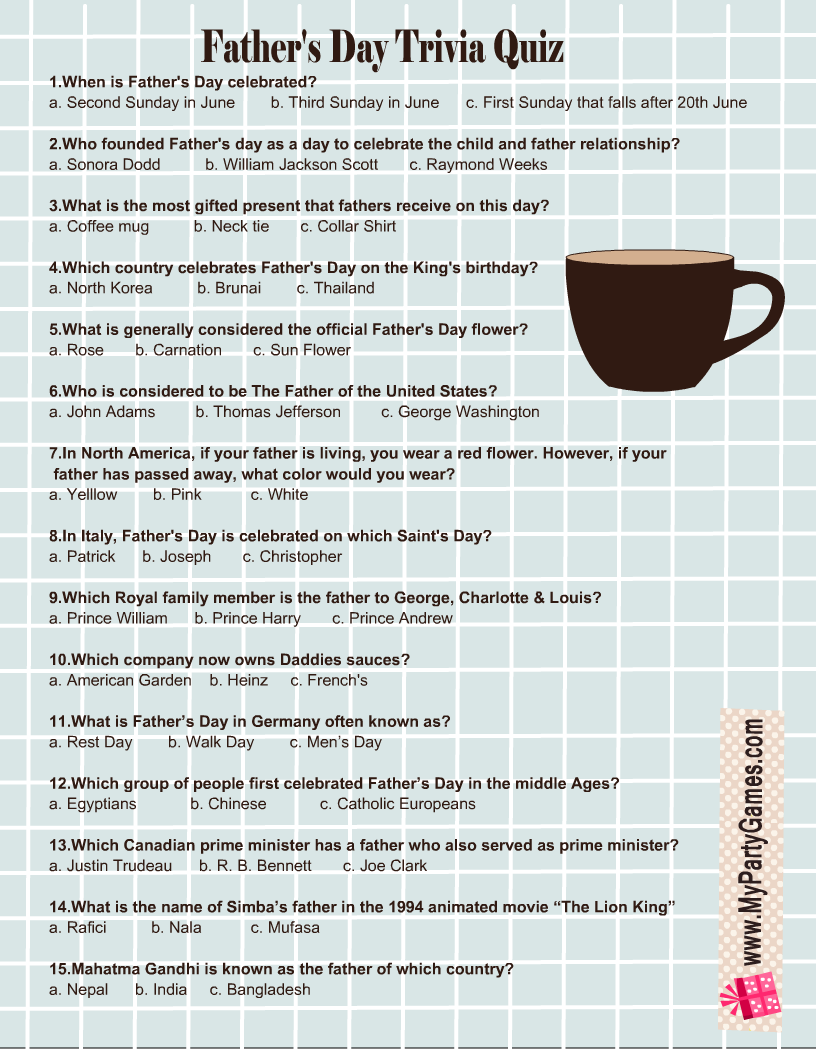 Trivia Questions and Answers Printable PDF