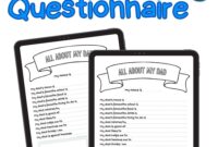 Free Printable Fathers Day Questionnaire All About My Dad Finding Myself Young