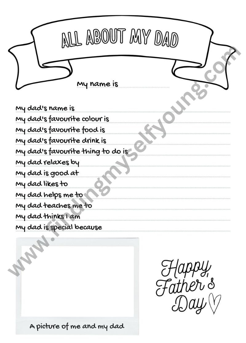 free printable fathers day questionnaire all about my dad finding myself young