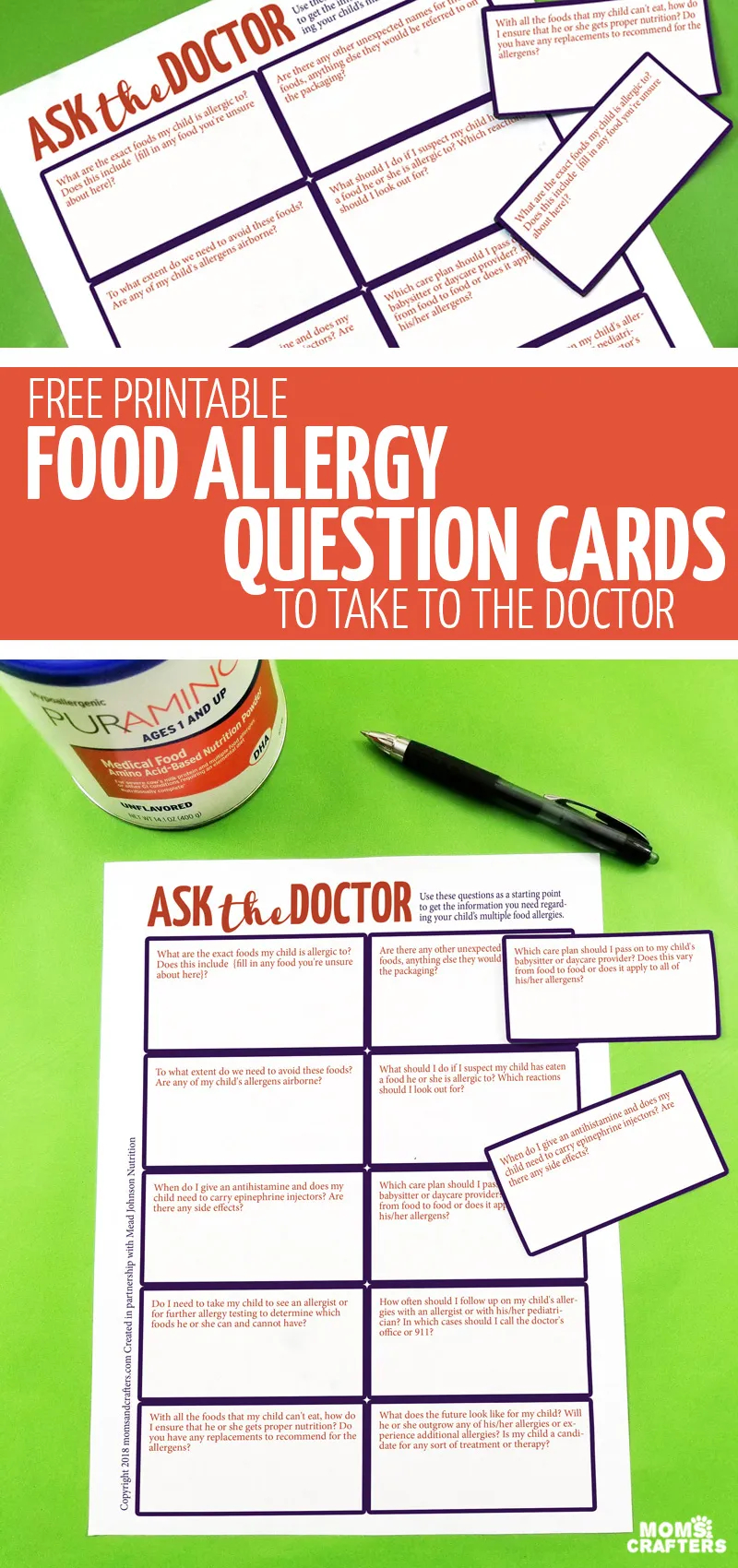 Printable Questions for Food
