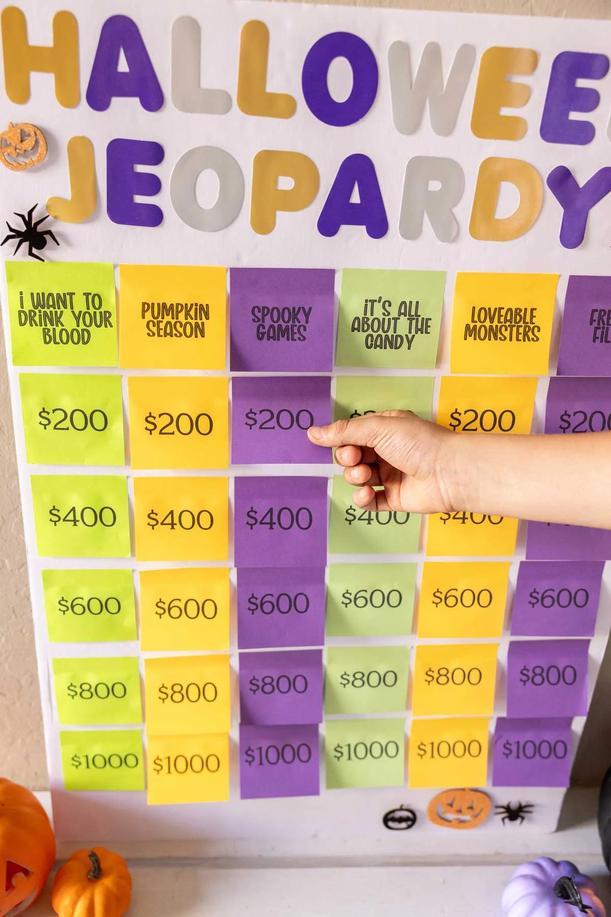Free Printable Halloween Jeopardy Game Play Party Plan
