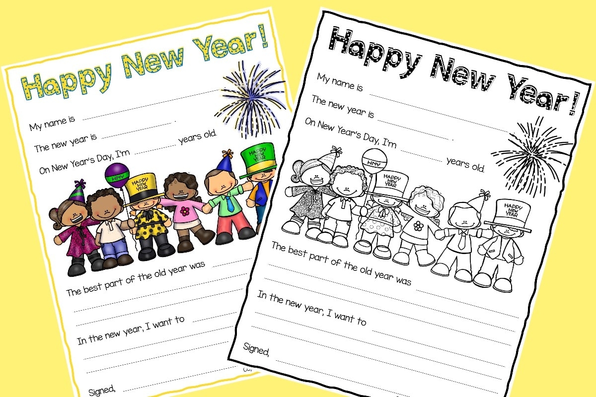 FREE Printable Kids New Years Survey Other New Years Activities For Kids Fun Happy Home