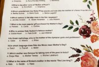 Free Printable Mother s Day Trivia Quiz With Answer Key