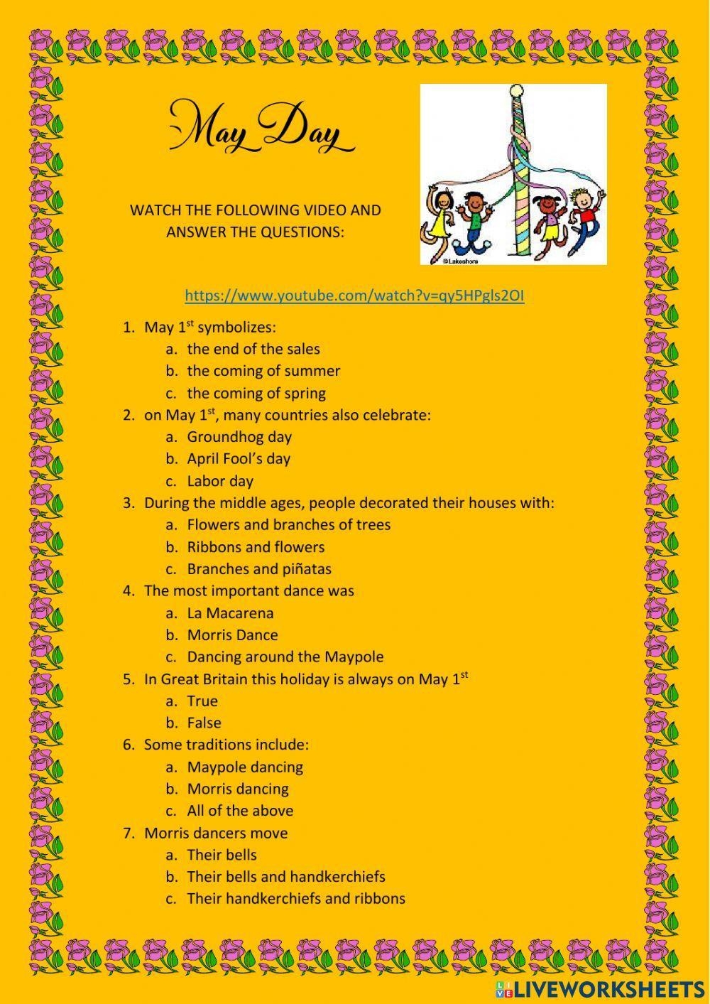 Free Printable Mothers Day Trivia Quiz With Answer Key Worksheets Library