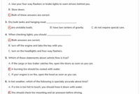 Free Printable North Dakota CDL General Knowledge Worksheet Part 16
