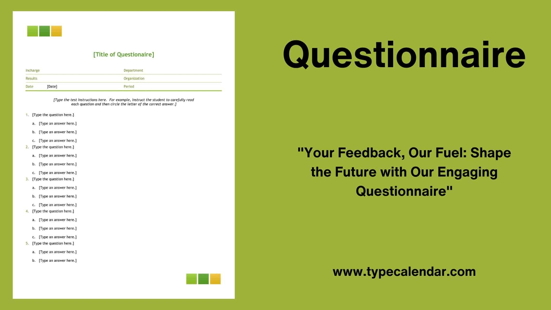 Free Printable Questionnaire Templates Word Excel PDF Examples