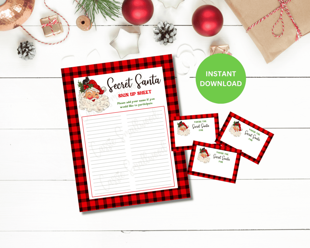 Free Printable Secret Santa Questionnaire Templates Cassie Smallwood