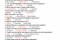 Free Printable Superhero Trivia Quiz