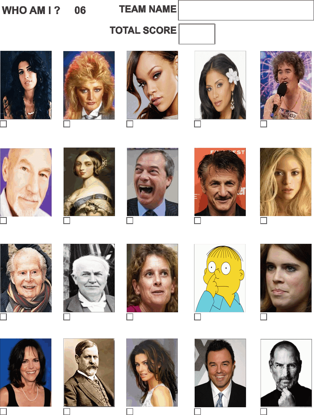 FREE PUB QUIZ Uk Picture Rounds Questions And Answers FREE Pub Quiz Picture Rounds FAMOUS PEOPLE 06