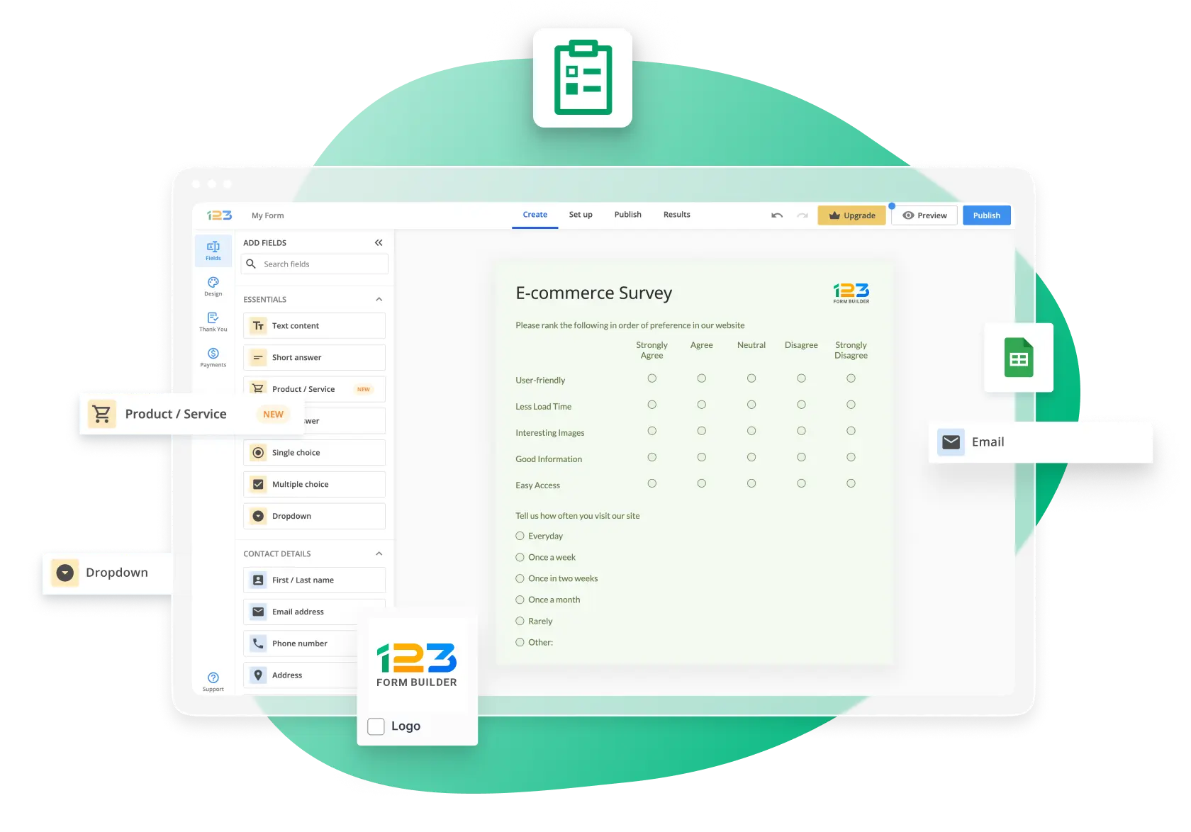 Free Survey Maker Boost Response Rates 123FormBuilder