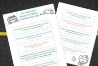Fun Road Trip Would You Rather Questions