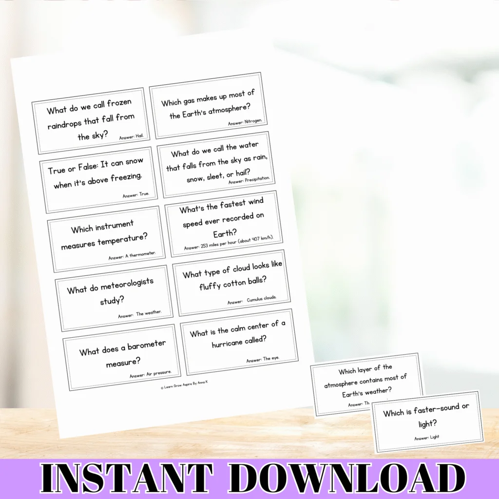 Fun Weather Trivia For Kids With Answers Learn Grow Aspire