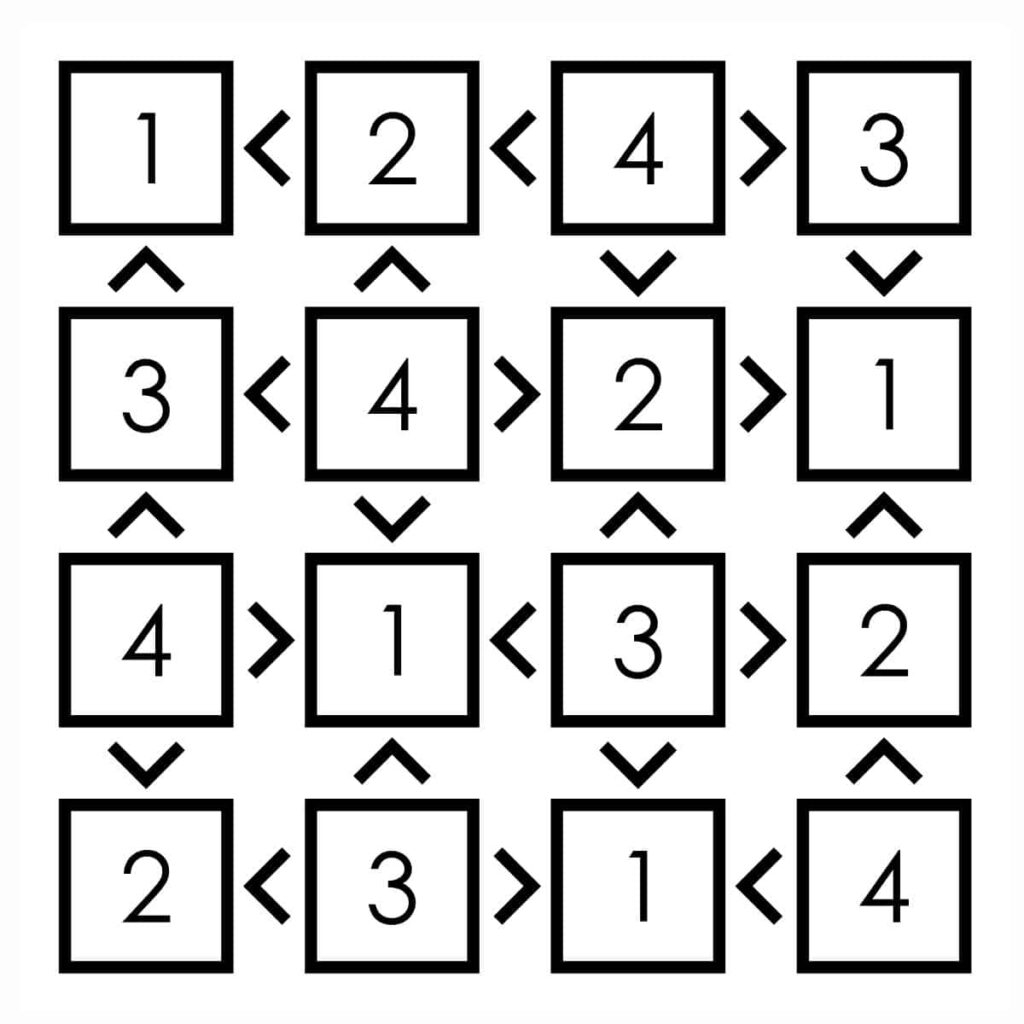 4x4 Blank Answer Sheet Printable