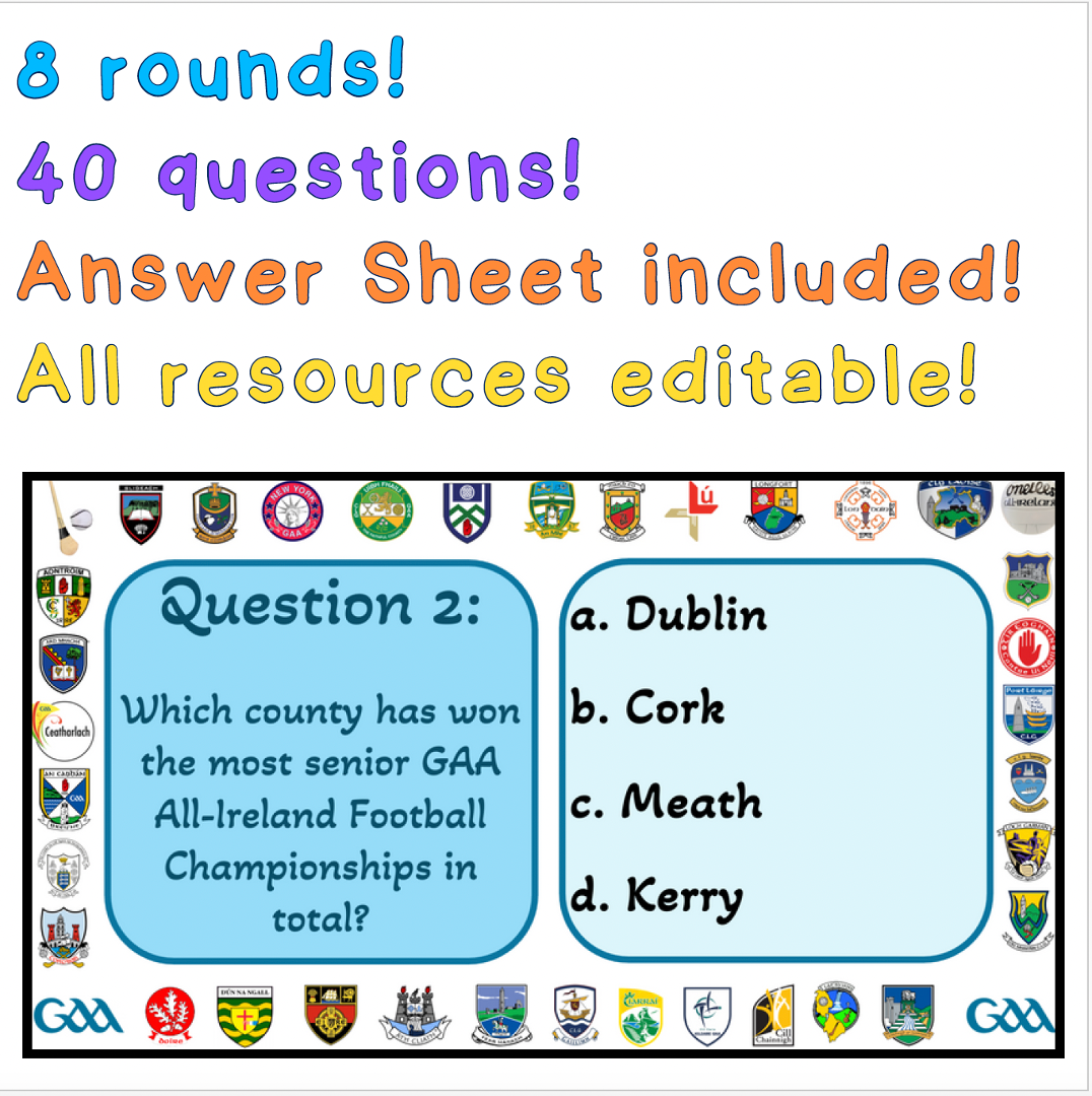 Printable Quiz Answer Sheets 40