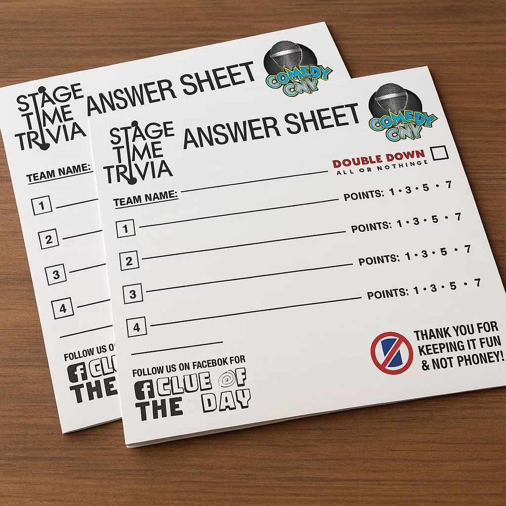 Game Format Stage Time Trivia