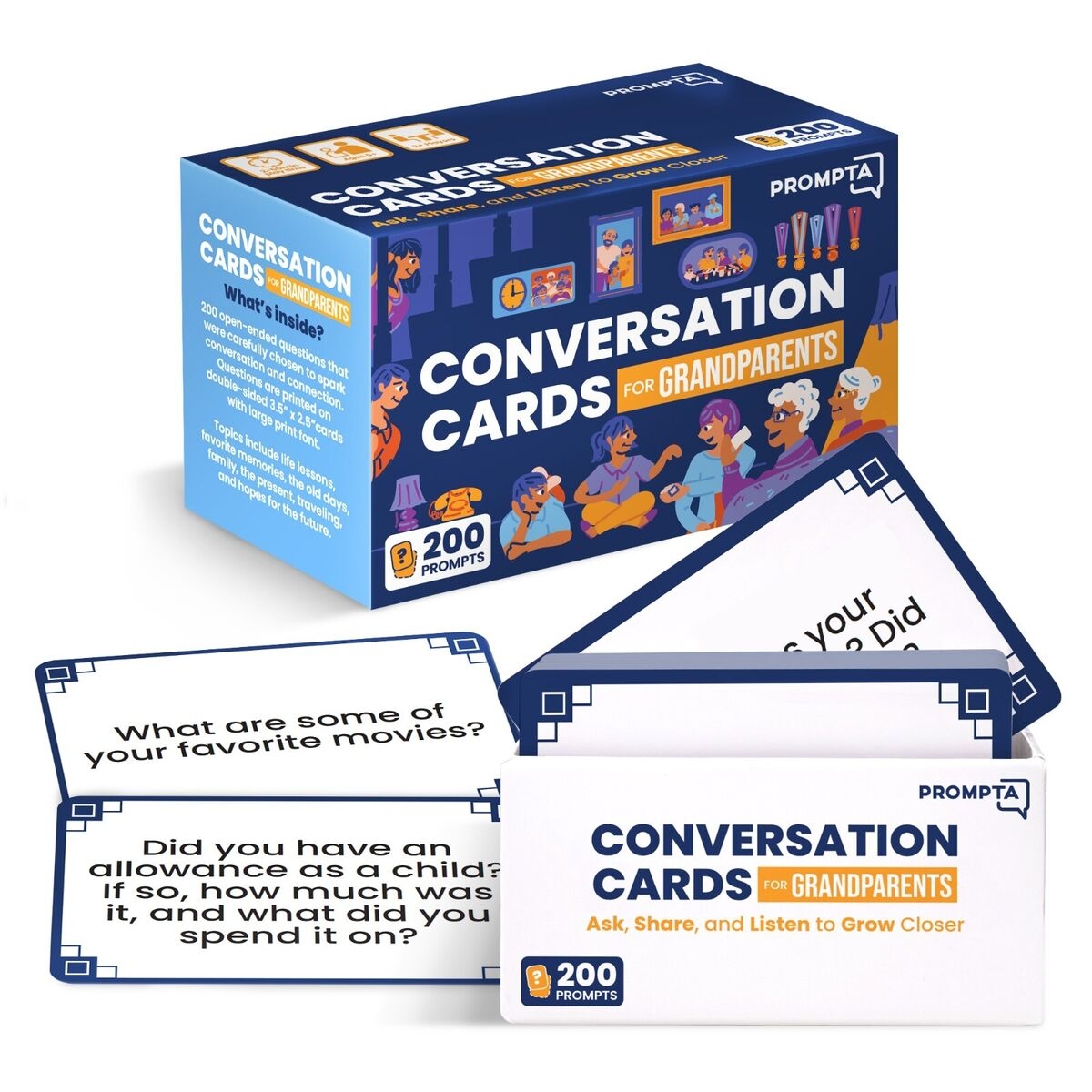Get To Know Your Grandparents Conversation Starter Cards 200 Guided Prompts EBay
