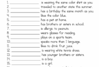 Getting To Know You Worksheet A To Z Teacher Stuff Printable Pages And Worksheets