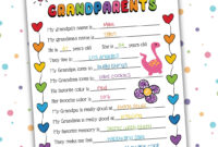 Grandparents Day Questionnaire All About My Grandparents Worksheet Kids Keepsake Printable PDF Grandma Grandpa Gift Activity Etsy
