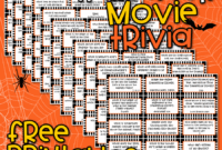 Halloween Movie Trivia Game With Free Printables A Girl And A Glue Gun