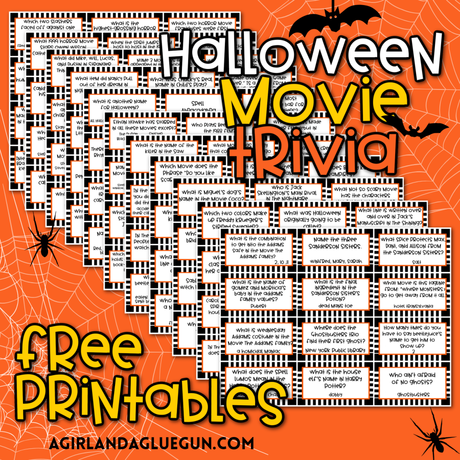 Halloween Movie Trivia Game With Free Printables A Girl And A Glue Gun
