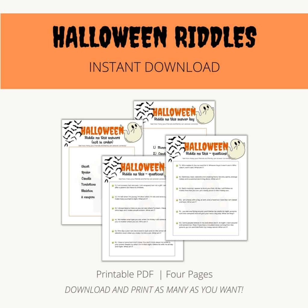 Printable Riddles with Answers Worksheet