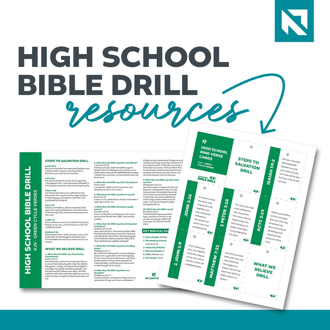 High School Bible Drill Baptist State Convention Of North Carolina