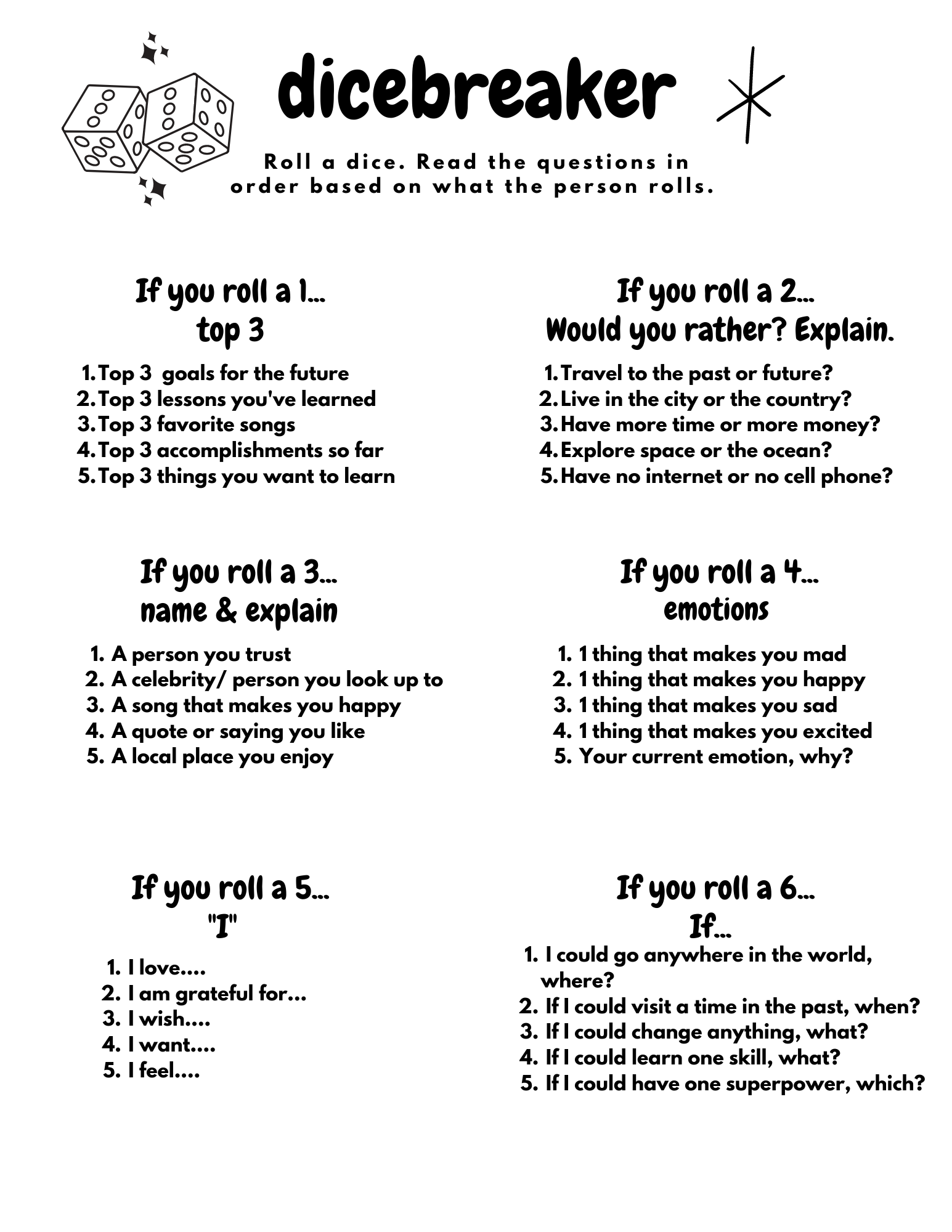 Ice Breakers