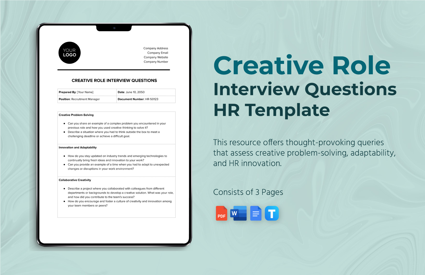 Interview Guide Template In Word Download Template